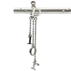 Christian Dior ディオール イヤリング アクセサリー ジュエリー 小物 ロゴ メタル シルバー 片耳