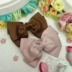 ●97  HC⑬ グログランリボン  ヘアアクセ  ヘアクリップ  バレッタ ハーフアップ ヘアアレンジ まとめ髪 大人  かわいい おしゃれ