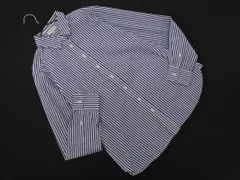 MACKINTOSH PHILOSOPHY マッキントッシュフィロソフィー ストライプ ブラウス シャツ size38/白ｘ紺 ◇■ レディース