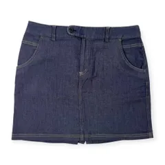 adidas GOLF アディダス ゴルフ デニム風 スカート サイズ L /インディゴネイビー系/レディース