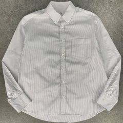 美品 dunhill london ダンヒル 長袖シャツ ボタンダウンシャツ ワイシャツ ストライプ メンズ XL 大きいサイズ