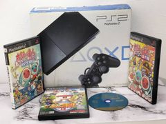 【PS2 】SCPH-90000 CB プレイステーション2本体（薄型）箱付き ソフト４本おまけ付