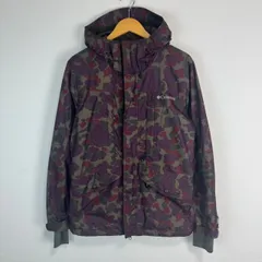 Columbia コロンビア 迷彩　マウンテンパーカー ワンポイントロゴ ロゴ刺繍 古着 レディース　メンズ パープル  Sサイズ 迷彩柄 カモ ストリート テック系 アウトドア