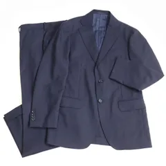 【ドンドン見直し】極美品◆RING JACKET リングジャケット ウール100% シングルスーツ/上下セットアップ ネイビー 紺 44 正規品 メンズのサムネイル