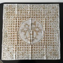 未使用 HERMES エルメス スカーフ カレ90 Mosaique Au 24