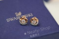 💗新品💗Swarovski  ファッショローズゴールドのリングが踊るハートの動きが美しいイヤリング