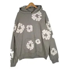DENIM TEARS デニムティアーズ COTTON WREATH HOODIE コットンリース プルオーバースウェットパーカー グレー Size XL