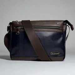 【未使用】Arnold Palmer アーノルドパーマー ショルダーバッグ 斜め掛け B5 500mlペットボトル可 長財布可 ユニセックス shoulder bag ネイビー ブラウン