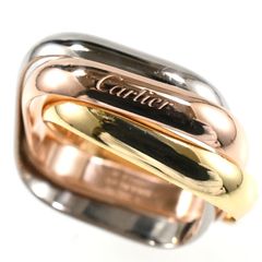 Cartier カルティエ トリニティリング クッション MM スリーカラー 3連リング K18 SIZE:51 AU750 クラシック 指輪
