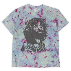 ジェリー・ガルシア Jerry Garcia 00s 2000年代 タイダイTシャツ バンドT ハンドメイド GRATEFUL DEAD 珍品 USA ヴィンテージ 古着 メンズ Tシャツ・カットソー ブルー系 XL【中古】