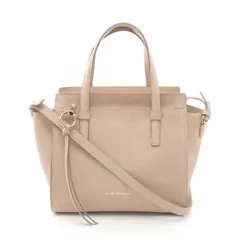 サルヴァトーレフェラガモ Salvatore Ferragamo ハンドバッグ エイミー 21 F478 ピンクベージュ レザー エイミー ガンチーニ 2wayハンドバッグ レディース Used A