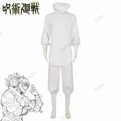 呪術廻戦 鹿紫雲 コスチューム お祝いの衣装 白 伸縮性のあるパンツ 衣装 コスプレ道具 イベンド 変装 仮装 プレゼント お盆 クリスマス 年会 学園祭 文化祭 舞台服　大人用　子供用