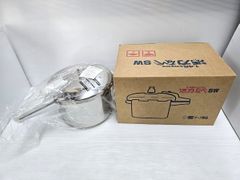 【中古未使用品】 アサヒ軽金属工業 1.45キロ圧調理 活力なべSW 圧力鍋 5.5L ガス用 ○YR-19077○