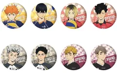 【中古】バッジ・ビンズ 全8種セット 「ハイキュー!! トレーディング缶バッジ パターンアート」