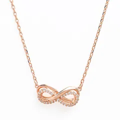 スワロフスキー ネックレス Hyperbola パヴェ ペンダント クリア×ローズゴールド 5684084 ジュエリー 双曲線