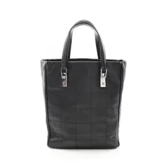 シャネル CHANEL トートバッグ チョコバー ブラック カーフ（牛革） チョコバー トートバッグ レディース Used A