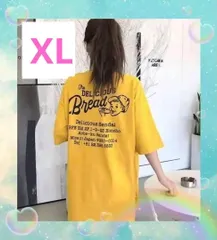 【XL】大人気‼︎ボーイプリント　イエローオーバーサイズ　ビックTシャツ男女兼用