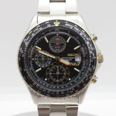 新品電池】セイコー ANA 限定 クロノグラフ メンズ 腕時計 7T92