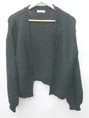 ◇ ⊇ FREAK'S STORE フリークスストア 長袖 ニット カーディガン サイズF ブラック レディース P  【1409090006852】