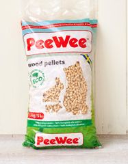 【訳アリ】PeeWee木製ペレット4袋セット 【猫砂 ネコ砂 木 消臭  猫】※一部袋破れあり。補修済み。
