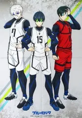【中古】ポスター [単品] 描き下ろしイラスト使用B2布ポスター 潔世一＆凪誠士郎＆糸師凛 「Blu-ray ブルーロック 特装限定版」 アニメイト全巻購入特典