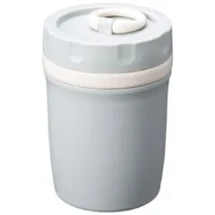 ☆ グレー ☆ 二重構造 アクティブフードポット スープジャー 300ml 二重構造 アクティブフードポット フードポット 小 スープポット フードジャー ランチジャー お弁当 電子レンジ キッチン用品 台所用品 おしゃれ シンプル ピクニック 日用品のサムネイル