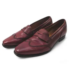 クロケット&ジョーンズ CROCKETT&JONES ローファー ウイングチップ 4.5 ブラウン 茶系 レザーのサムネイル