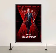 B2大 ポスター　ブラック・ウィドウ Black Widow マーベル Amazon.com: Black Widow - Marvel Movie Poster (Unfinished