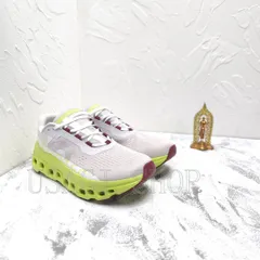 On Cloudmonster ランニングシューズ メンズ レディー オールシーズン スニーカー タウンユース ジョギング スポーツ トレーニング 軽量 靴 新品未使用 白色　緑色-MM輸入1