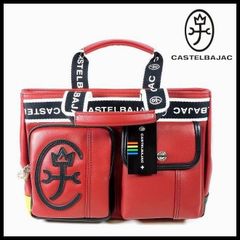 新品 定価15,400円 カステルバジャック ミニトートバッグ ドライビングトート レッド ドミネ CASTELBAJAC メンズ レディース