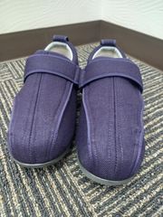【在庫処分】介護用シューズ　あゆみ　L（23.0～23.5cm）　3E　ケアフルⅢ　＃紫