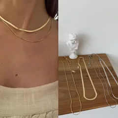 ネックレス2点セット　3WAY　シルバー　ゴールド　サージカルステンレス　アクセサリー 18K