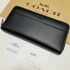 トップ 【COACH】コーチ レザー ラウンドファスナー 長財布 F74977