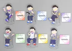 【中古】アクリルスタンド・アクリルパネル [単品] 6つ子 描き下ろしアクリルスタンド6個セット 「Blu-ray えいがのおそ松さん 赤塚高校卒業記念BOX アニメイト限定セット」 同梱特典