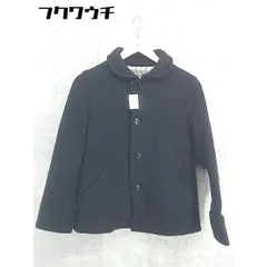 ■ ◎ UNITED ARROWS PINK LABEL ユナイテッドアローズ ピンクレーベル  長袖 P コート サイズ38 ブラック レディース  【中古】 【1101290006495】