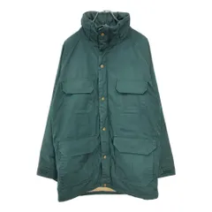 80年代 USA製 WOOLRICH ウールリッチ マウンテンパーカー アウトドア グリーン(メンズ M)中古 古着 V5949