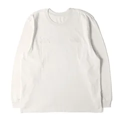 【美品】THE NORTH FACE ノースフェイス Tシャツ アイボリー(Moonlight Ivory) サイズ:XL | 22SS 日本未発売 KAWS ロゴ刺繍 ロングスリーブTシャツ (L/S Tee) コラボ【メンズ】【中古】