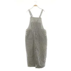 ジャーナルスタンダード ラックス JOURNAL STANDARD LUXE 24AW JANUARY オーバーオール サロペット ワイド ストライプ F ネイビー ホワイト /ES ■OS