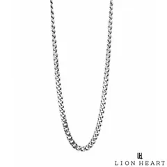 ライオンハート ミディアム シルバー チェーンネックレス 喜平 シルバー925 いぶし仕上げ 50cm メンズ ブランド 喜平チェーン チェーン ネックレス