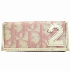 ディオール Dior トロッター 4連キーケース カード入れ 定期入れ ワンポイント ベージュ ピンク 0613のサムネイル