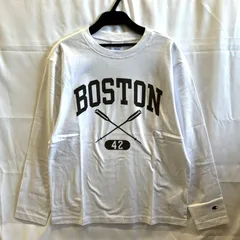 【新品】Champion　メンズ　カレッジロゴ　ロングスリーブ　Tシャツ　C3-Y426　ホワイト×ブラック　M　L　XL