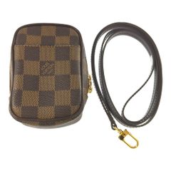 LOUIS VUITTON ルイヴィトン ダミエ・エベヌ・エテュイオカピPM・ミニ ポーチ ショルダーポーチ/N61738/ブラウン/プレゼント【オールシーズン】【♀】【B】【レディース】★■584022【中古】