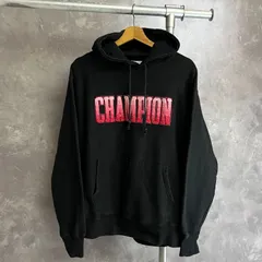 Champion リバースウィーブ パーカー ロゴ刺繍 黒 サイズ M(JPNXL)