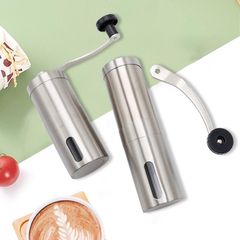 コーヒーミル 手動 アウトドア 高級 レトロ おしゃれ コンパクト 手挽き 携帯 アンティーク コーヒー 粗さ調整 キャンプ ステンレス