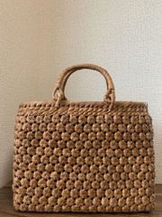 Fabric by ベストオブモリス 山葡萄のかごバッグ 六角花編み - メルカリ