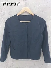 ◇ UNITED ARROWS　green label relaxing 長袖 ジップアップ ジャケット サイズ38 ネイビー レディース 【中古】 【1002800702039】
