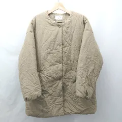 ◇ ⊇ SM2 サマンサ モスモス 中綿100％ 長袖 キルティングジャケット サイズF ベージュ系 レディース E  【1506300026379】