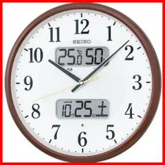 SEIKO - SEIKO 掛け時計 電波掛け時計 温度 カレンダー機能 2025年最新】SEIKO CLOCK セイコー クロック 掛け時計 電波