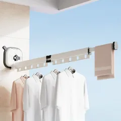 ☆ ホワイト ☆ 物干しラック ☆ 吸盤式物干しラック 壁掛け 折り畳み 物干しラック 吸盤式 折り畳み 物干しポール 洗濯物干し ハンガーラック 衣類乾燥 物干し ラック 伸縮 壁掛け式 折りたたみ 格納式 折りたたみ式 壁掛け 壁掛 吸盤 室内 家庭用