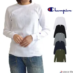 正規取扱店Champion チャンピオン Tシャツ トップス ロンT ロングスリーブTシャツ ワッフル 長袖 メンズ レディース ユニセックス 春 秋 冬 S M L XL C3-Y436 白 ホワイト